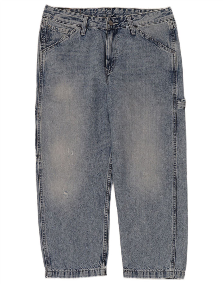 LEVI'S Vaqueros recortados de cintura alta y ajuste holgado Carpenter para hombre W32 L24 Azul