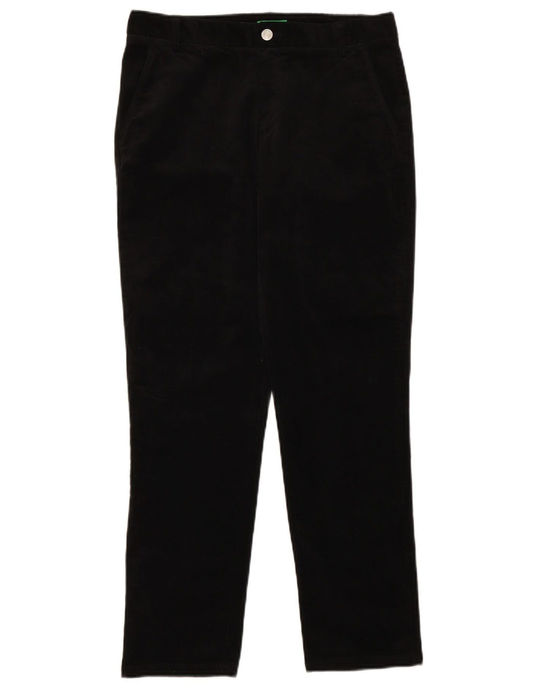 BENETTON Pantalón Recto De Pana Mujer W30 L27 Black Classic