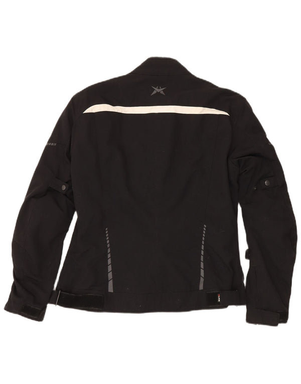 ALIKE Chaqueta motociclista Moto Racer para mujer UK 40 XL Negro Colorblock