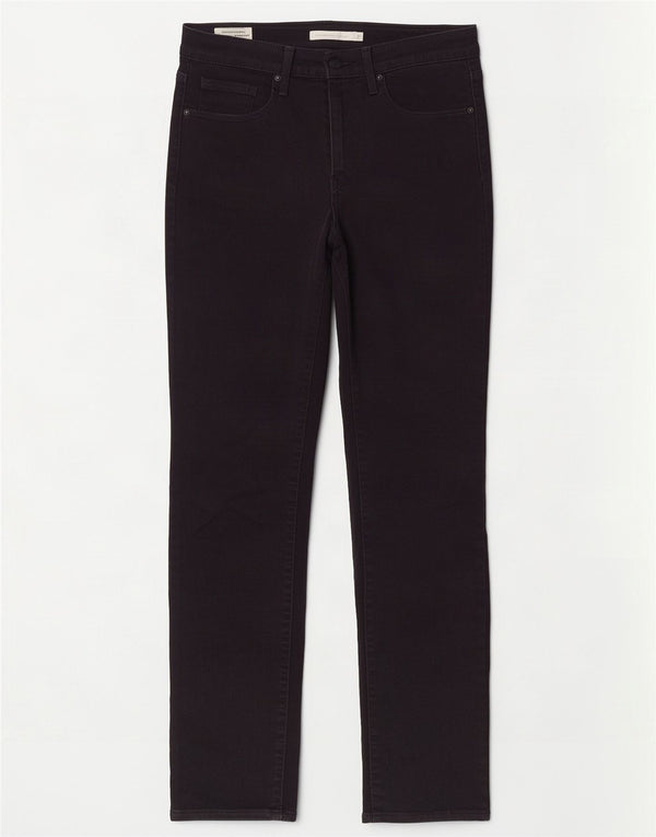 Levi's Jeans rectos de talle alto 724 para mujer W27 L30 Algodón negro