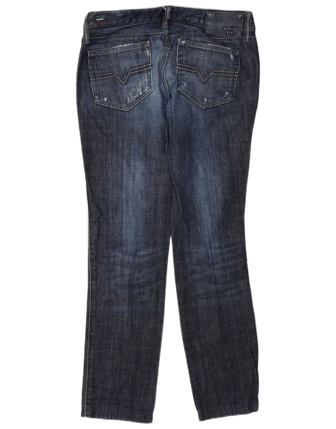 Diesel Mujer Cuddy Vaqueros Slim Desgastados W27 L30 Algodón Azul