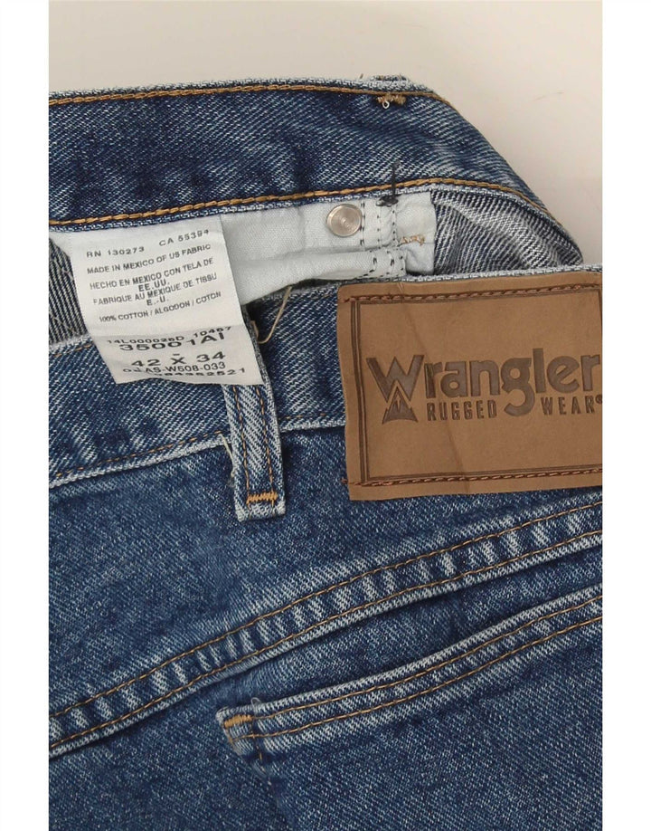 Vaqueros Wrangler Hombre Rectos W42 W34 Algodón Azul