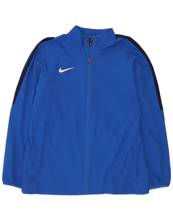 Nike Mens Dri Fit Regular Chándal Top Chaqueta 2XL Azul Poliéster Deportes