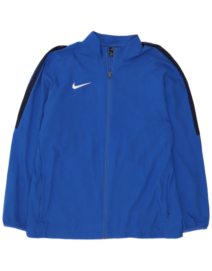 Nike Mens Dri Fit Regular Chándal Top Chaqueta 2XL Azul Poliéster Deportes