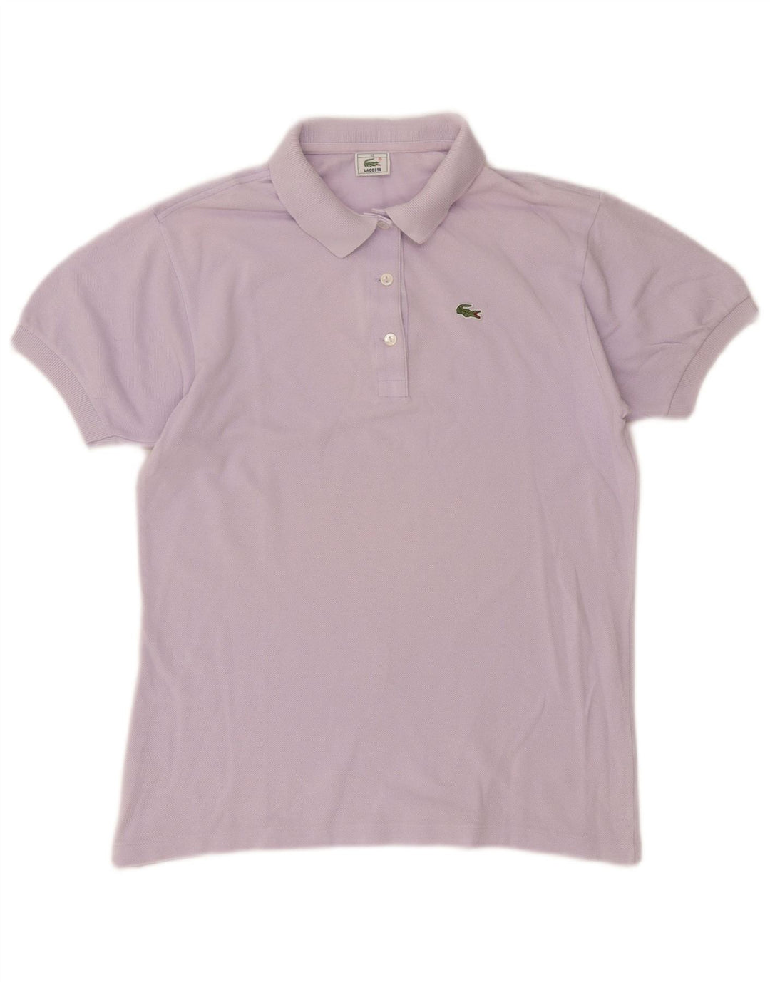 Polo Lacoste Mujer Talla 40 Medio Algodón Púrpura