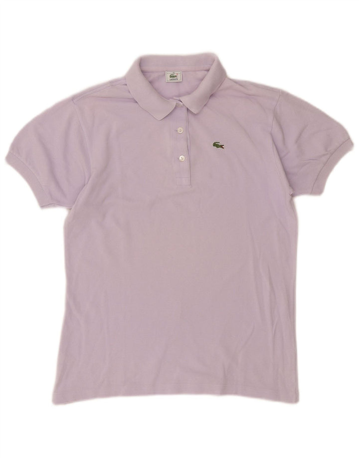 Polo Lacoste Mujer Talla 40 Medio Algodón Púrpura