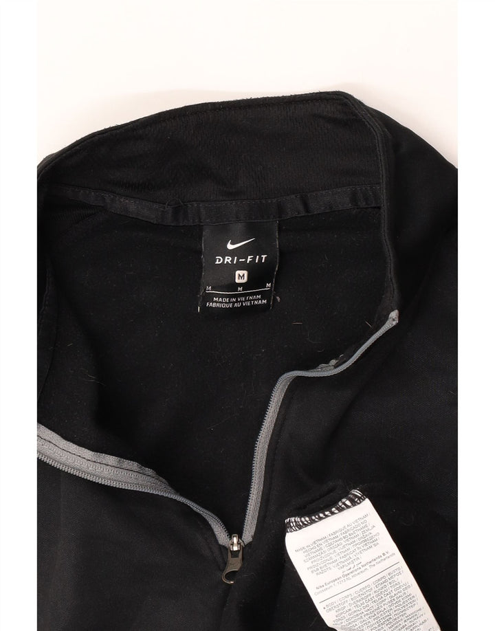 Nike Hombre Dri Fit Graphic Sudadera tipo jersey con bloques de color negro mediano