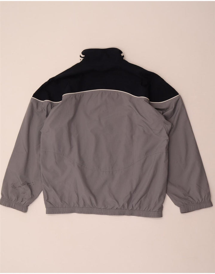 Adidas - Chaqueta de chándal para hombre, talla 38/40, color gris medio, poliéster