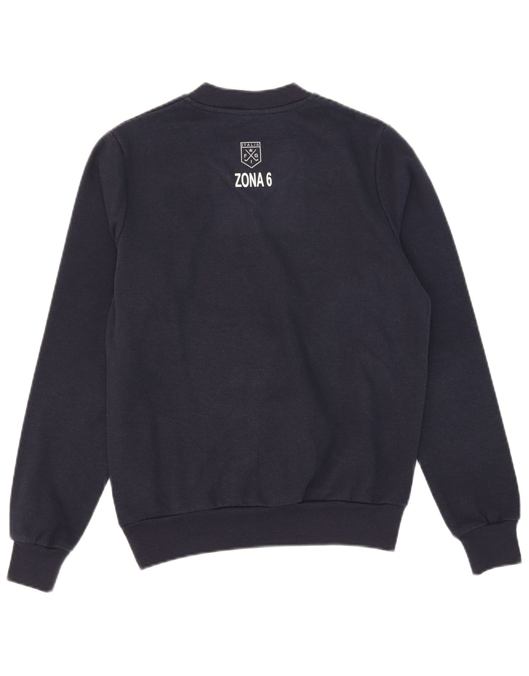 Kappa Mens Graphic Sudadera Jumper Small Azul Marino Poliéster