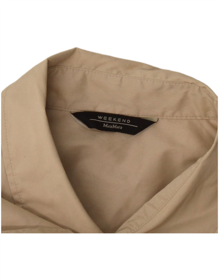 Max Mara Camisa de fin de semana para mujer UK 42 Medium Beige