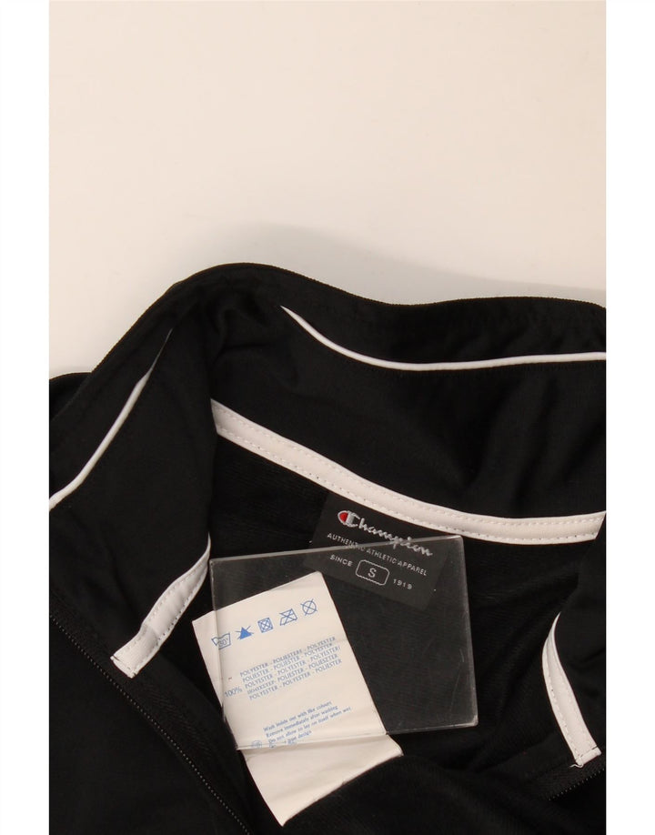 CHAMPION Chaqueta superior de chándal de corte holgado para hombre Poliéster a rayas negras pequeñas