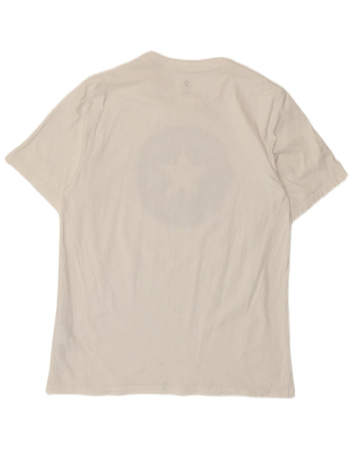 Converse - Camiseta gráfica para hombre, talla grande, algodón blanco