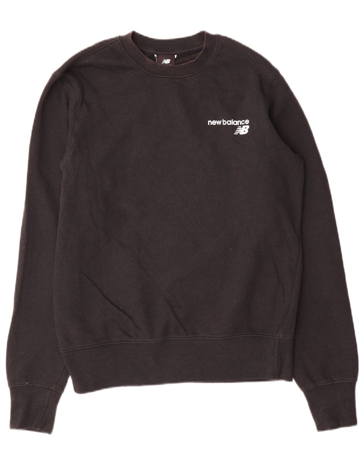 New Balance Hombre Sudadera Jumper Small Negro