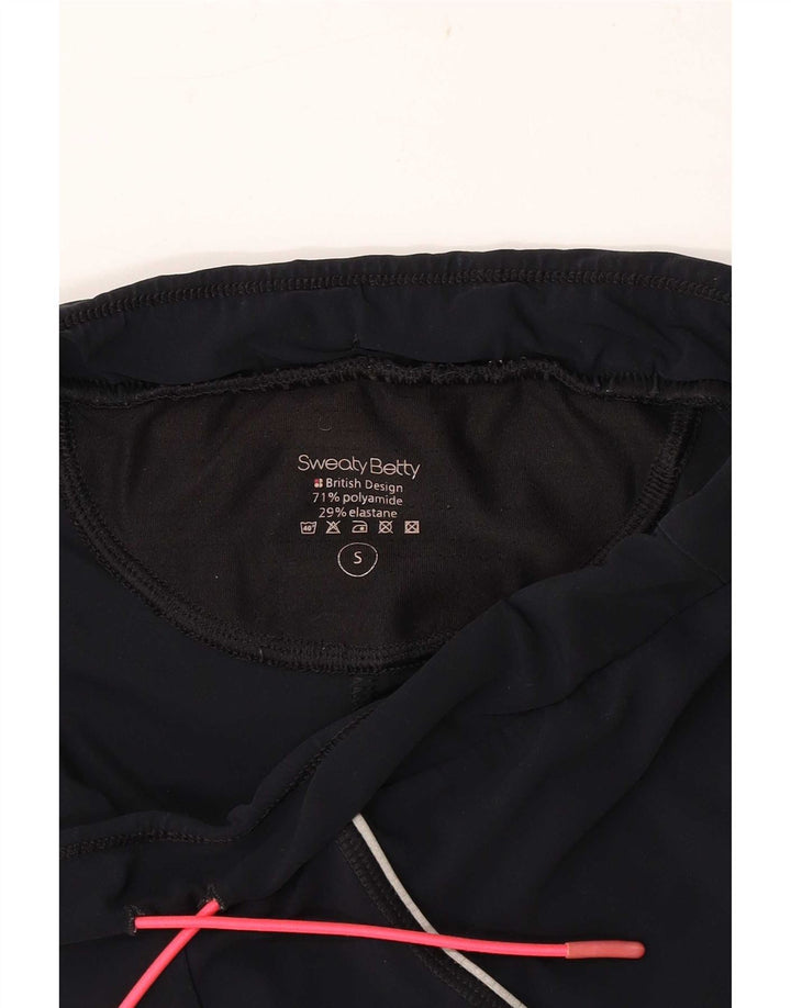 Sweaty Betty - Leggings capri para mujer, talla pequeña, poliamida negra