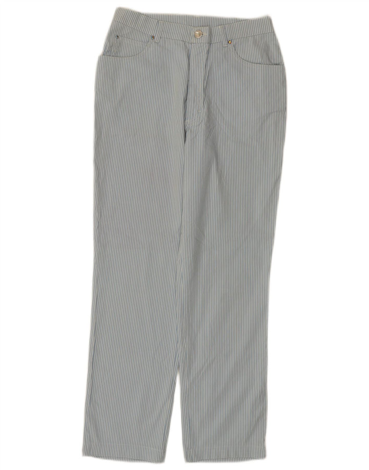CALLE. GERMAIN Pantalón Casual Recto Mujer Mediano W28 L27 Azul Rayas