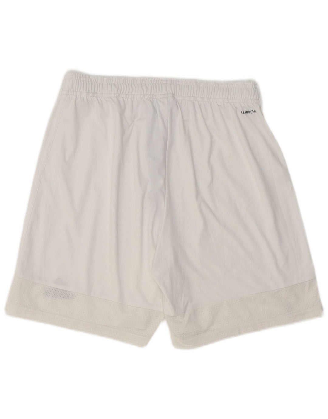 Adidas - Pantalones cortos deportivos Aeroready para hombre, poliéster blanco grande