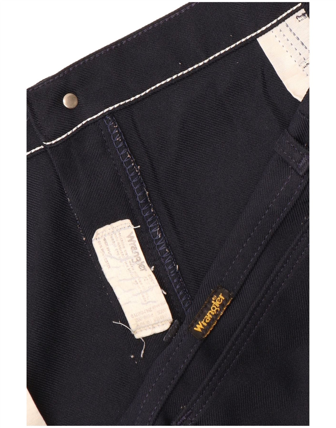 WRANGLER Pantalón casual recto para hombre W42 L30 Poliéster azul marino