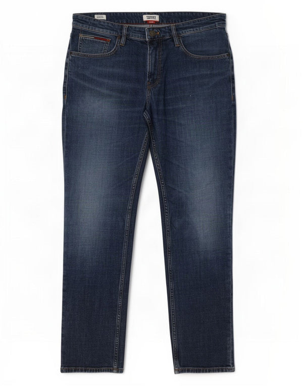 Tommy Hilfiger Vaqueros rectos para hombre W34 L32 Algodón azul