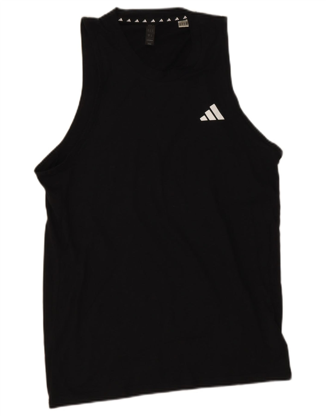Adidas Hombre Aeroready Chaleco Top Pequeño Poliéster Negro