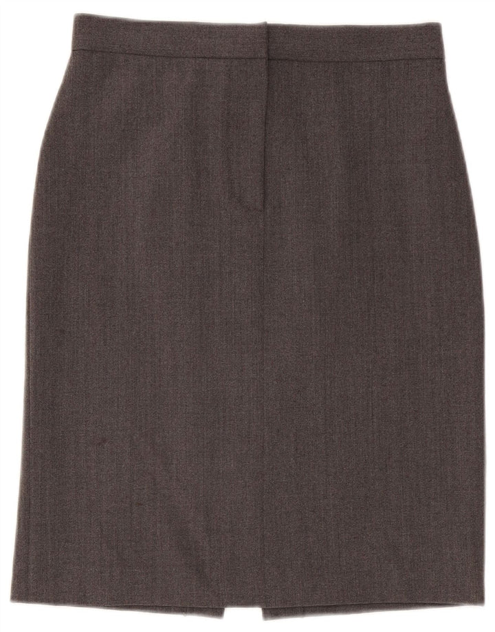Falda lápiz para mujer Emporio Armani IT 42 Medium W28 Poliéster gris