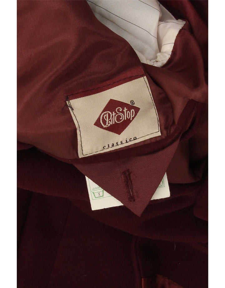 Pit Stop Chaqueta tipo blazer de 2 botones para hombre IT 54 2XL Lana burdeos