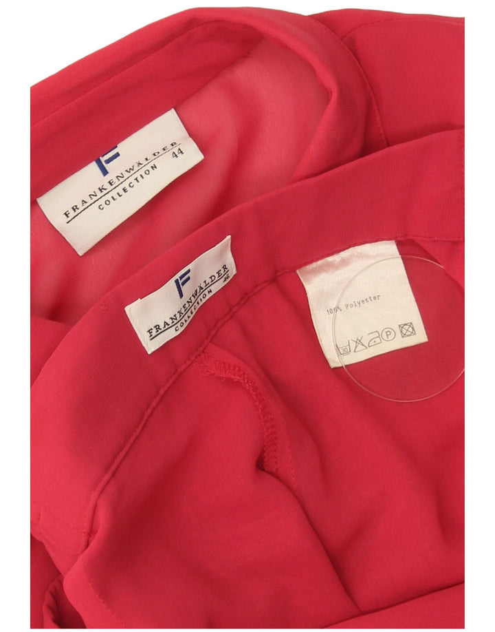 Frankenwalder Conjunto de 2 piezas de manga 3/4 para mujer EU 44 XL W34 L27 Poliéster rojo