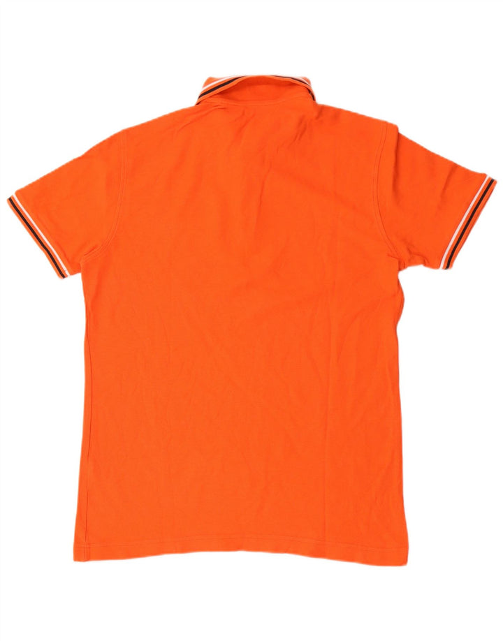Lotto Polo Hombre Naranja Mediano A Rayas
