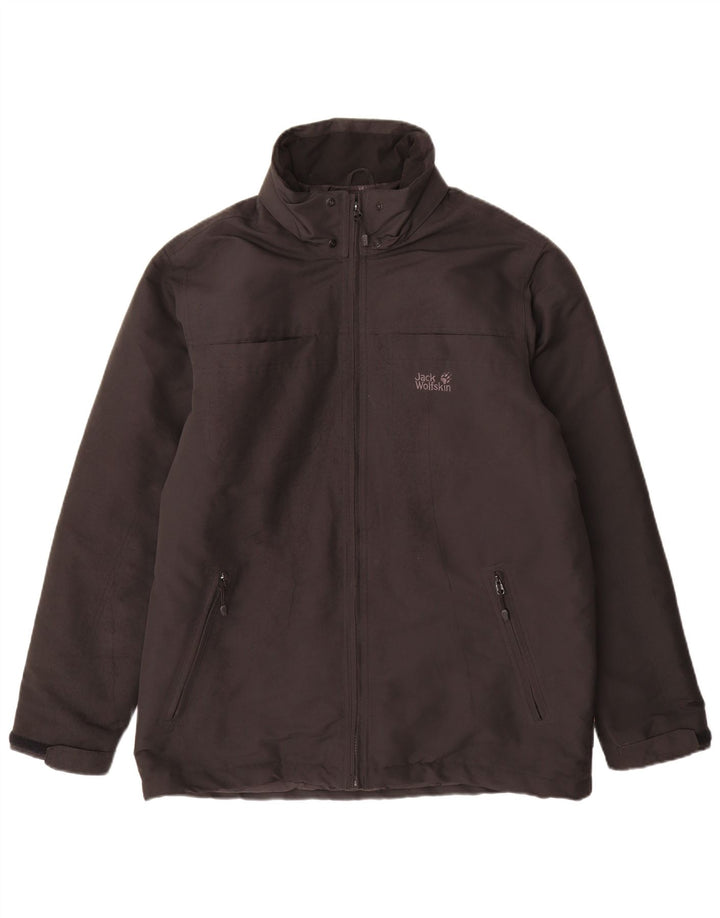 Jack Wolfskin Chaqueta acolchada para hombre UK 40/42 Grande Poliéster negro