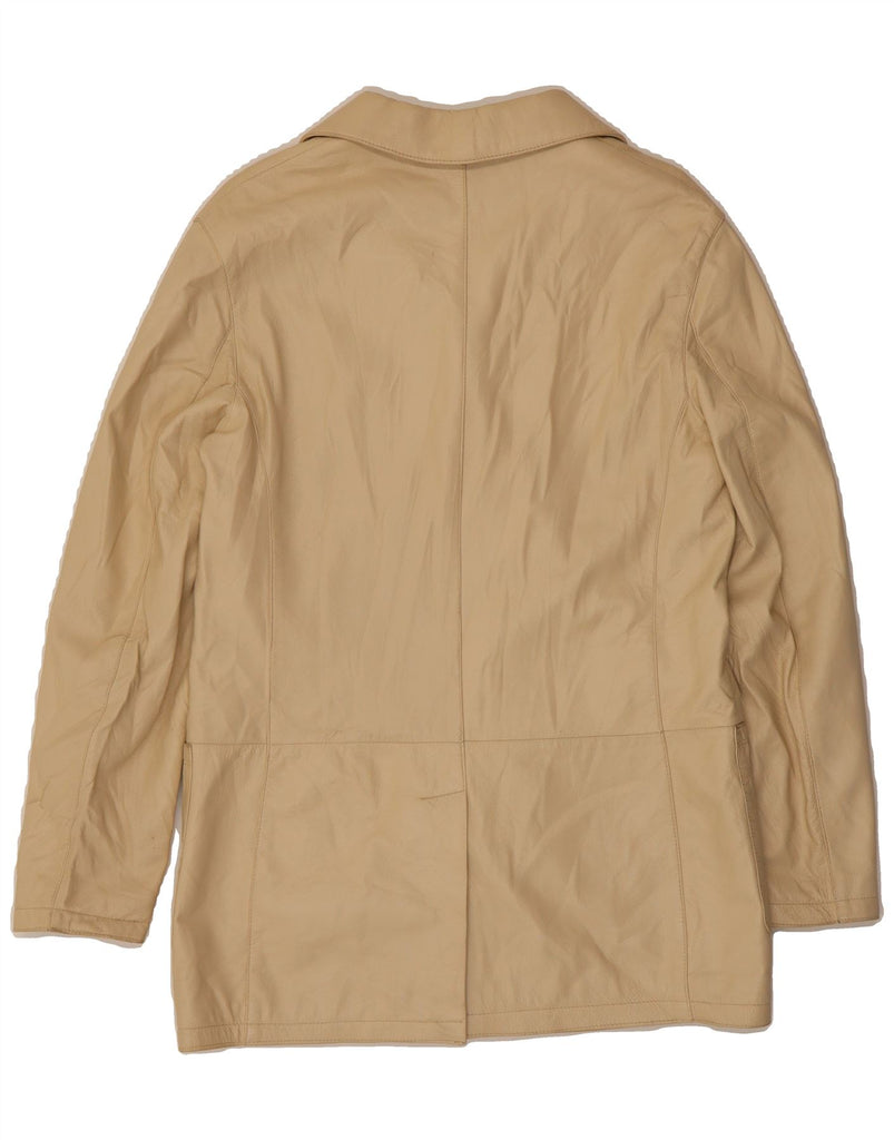 PRADA Womens Leather Jacket IT 46 Large Beige Leather Vintage Prada and Second-Hand Prada from Messina Hembry 