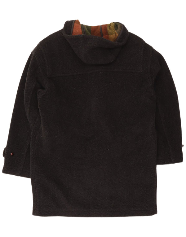 Brooksfield Trenca con capucha para hombre IT 48 Medium Black Herringbone