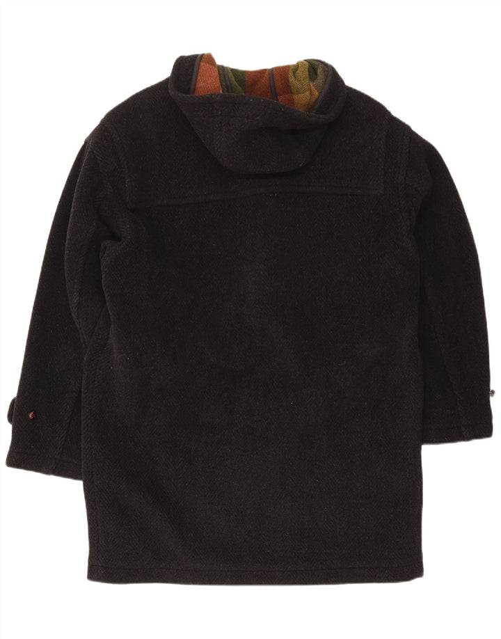 Brooksfield Trenca con capucha para hombre IT 48 Medium Black Herringbone