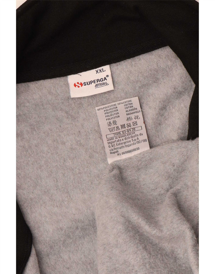 Superga Mens Graphic Chándal Top Chaqueta 2XL Gris Colorblock Poliéster