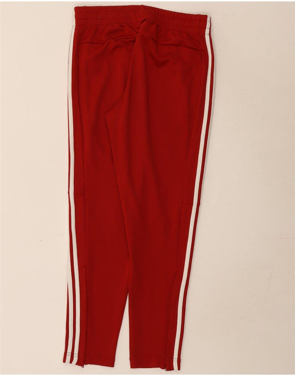 Adidas Pantalones de Chándal para Mujer UK 12/14 Medio Rojo Poliéster