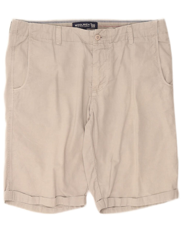 Pantalones Cortos Casuales Woolrich Mujer W31 Gris