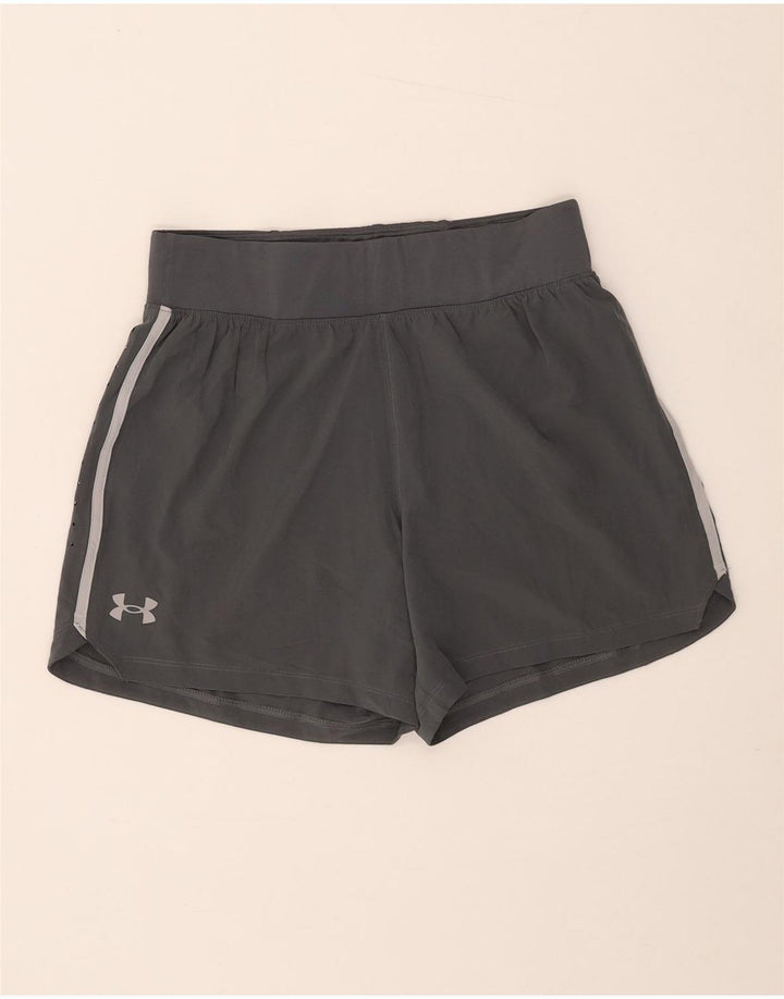 Under Armour Pantalones cortos deportivos para mujer UK 44 Poliéster gris medio