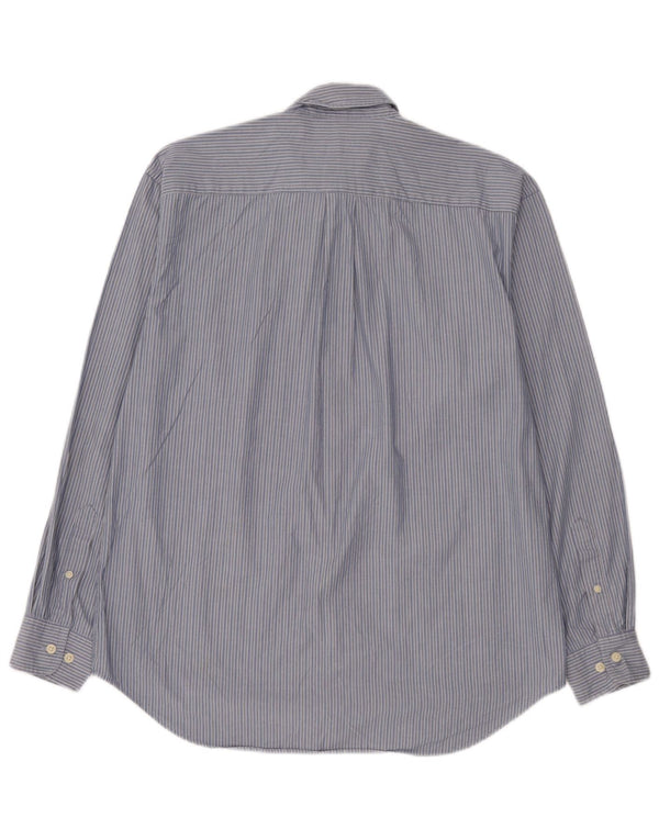 Camisa holgada de algodón con rayas diplomáticas en azul pequeño de Gap para hombre