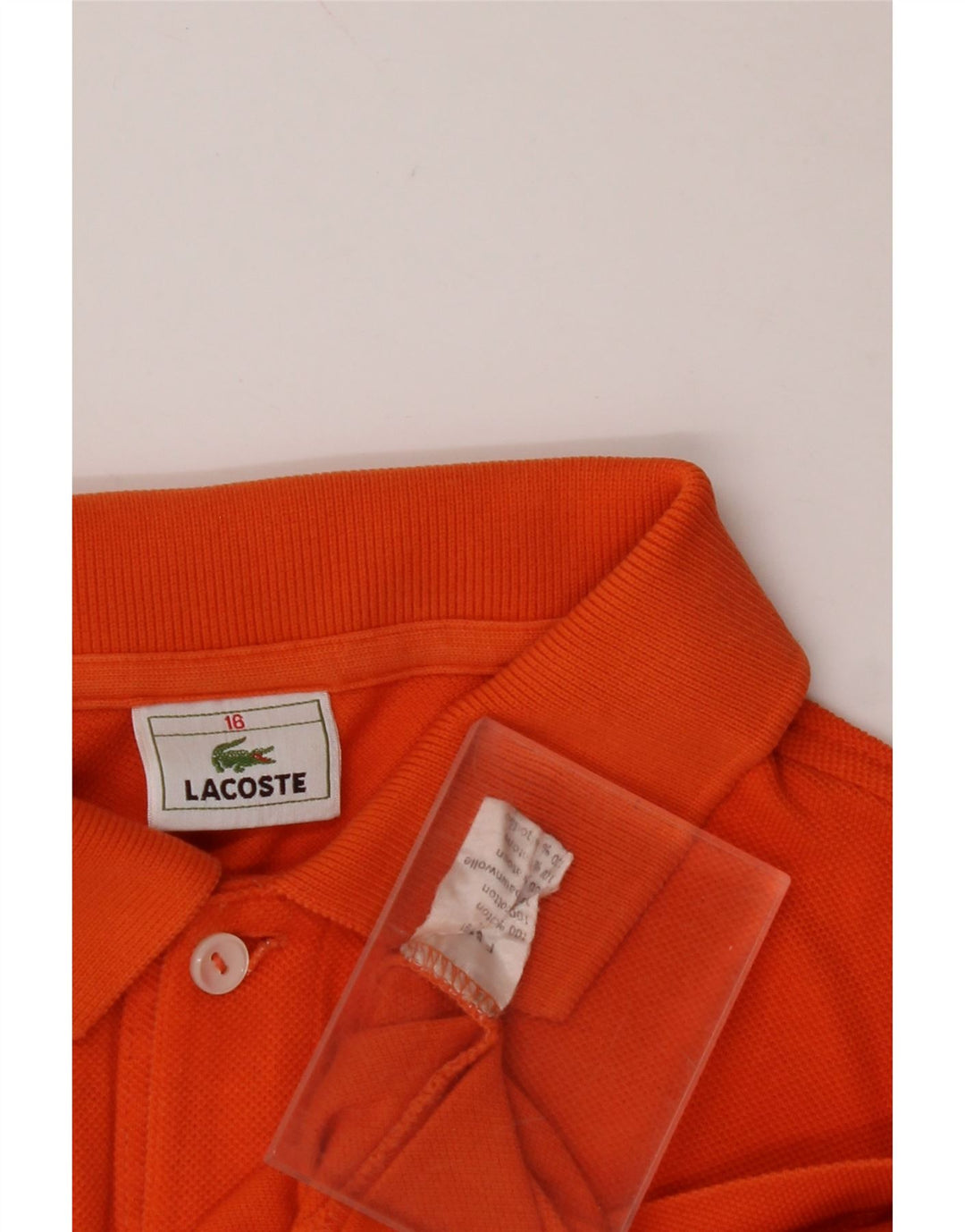 LACOSTE Polo Niño 15-16 Años Naranja Algodón