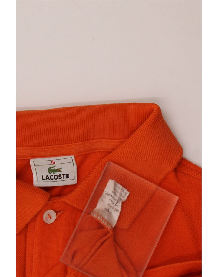 LACOSTE Polo Niño 15-16 Años Naranja Algodón