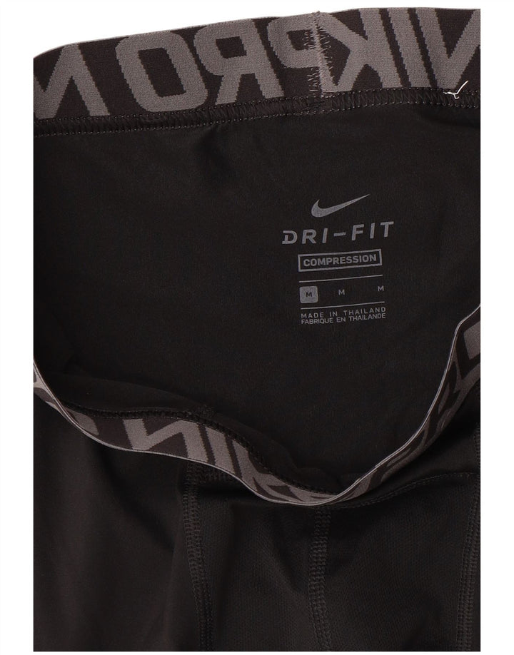 Nike Leggings capri con gráfico de compresión para hombre, color negro mediano