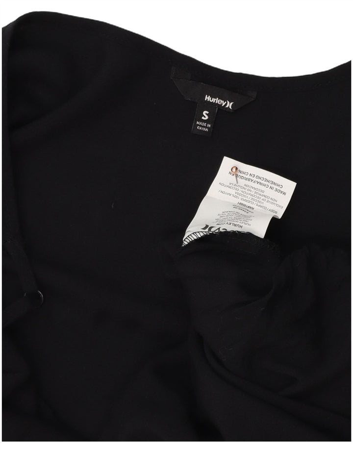 HARLEY Cami Top para mujer UK 10 Small Black Rayon