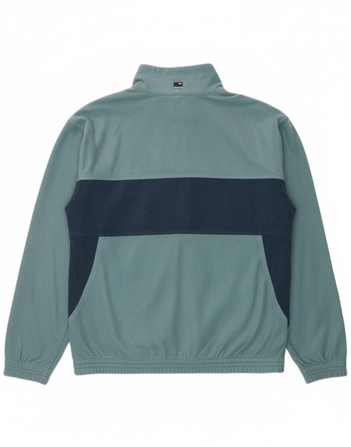 Mc Kees Hombre Chándal Top Chaqueta Poliéster Color Block Azul Medio