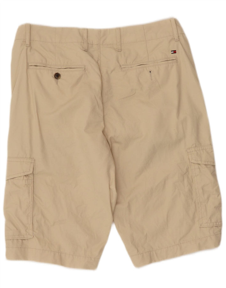Tommy Hilfiger Shorts Cargo Hombre W32 Algodón Beige Medio