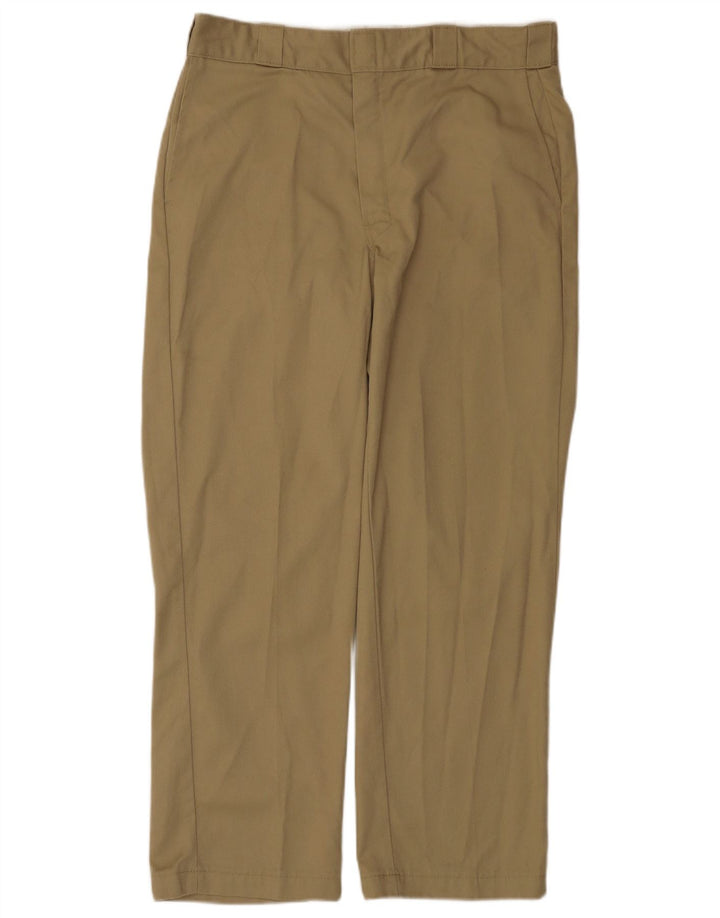 Dickies Pantalón chino recto para hombre W36 L30 Poliéster beige