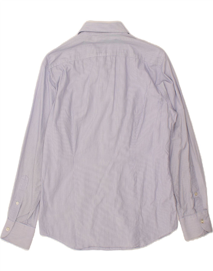 BENETTON Mens Shirt Medium Blue Pinstripe Vintage Benetton and Second-Hand Benetton from Messina Hembry 