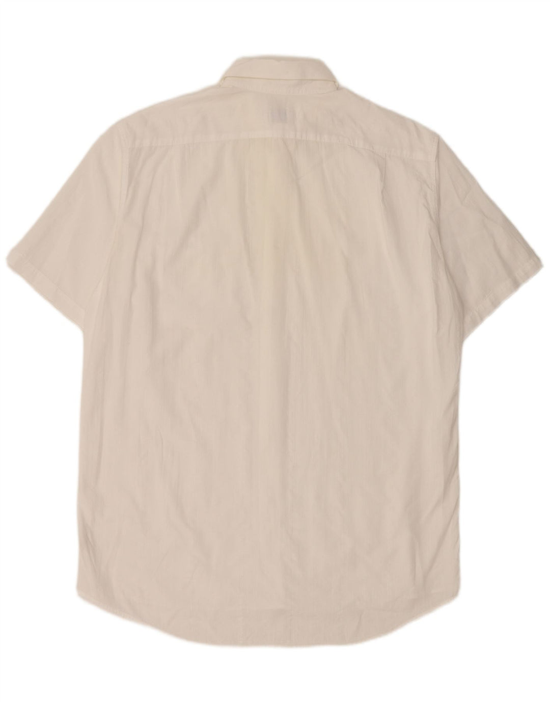 Camisa Lacoste Hombre Manga Corta Talla 41 Grande Algodón Blanco
