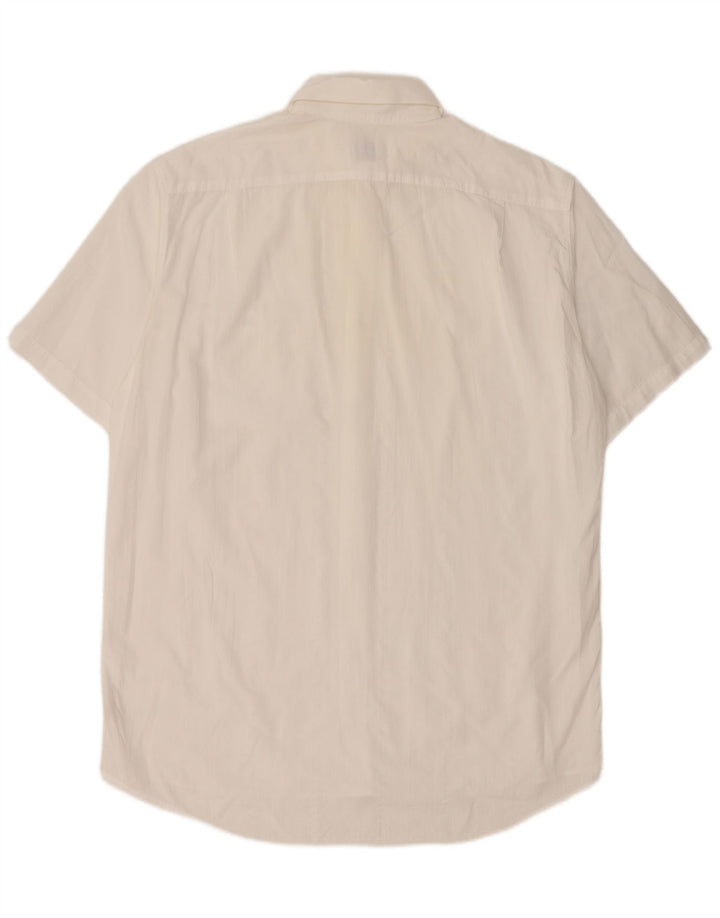 Camisa Lacoste Hombre Manga Corta Talla 41 Grande Algodón Blanco