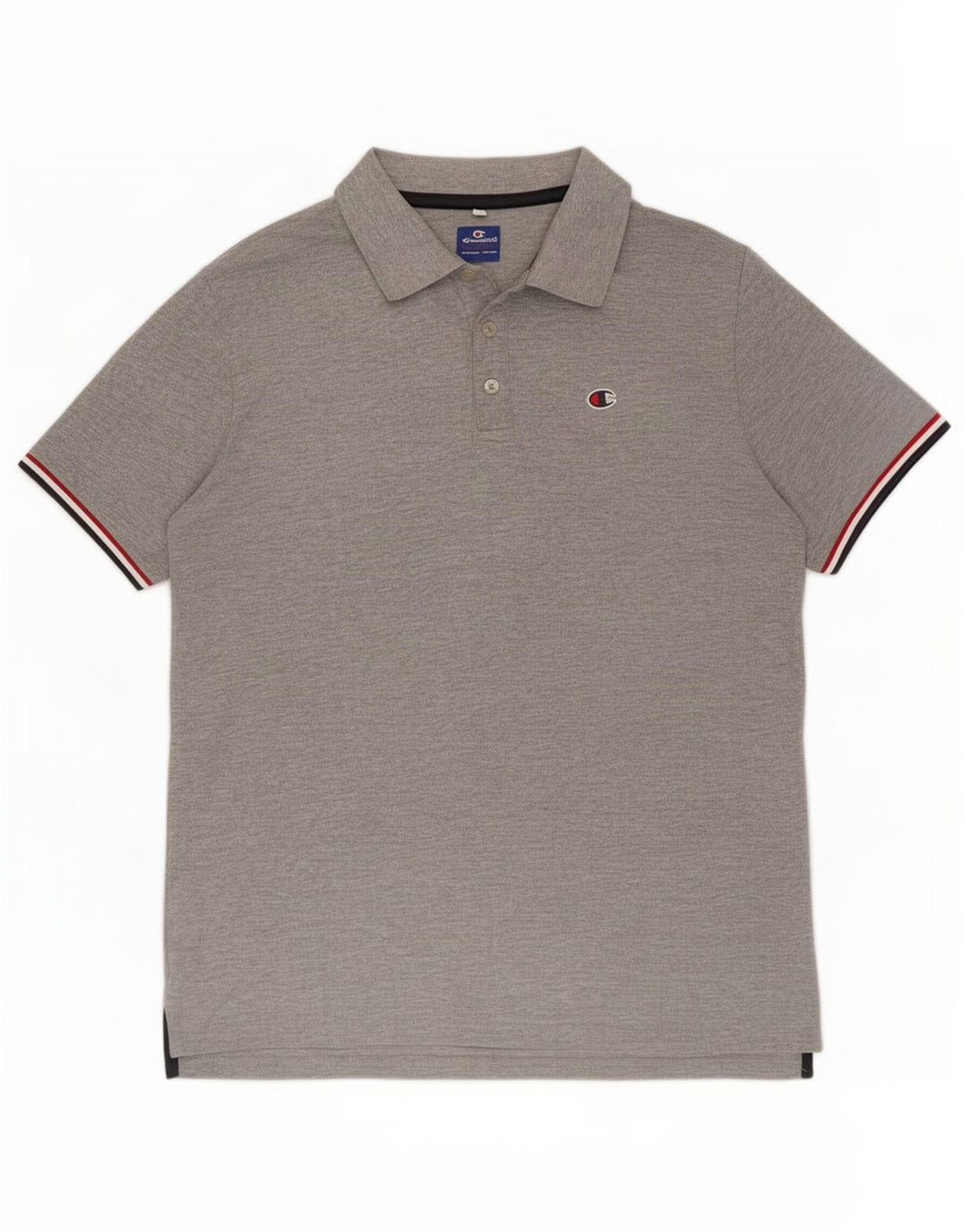 Champion Polo Hombre Algodón Gris Medio