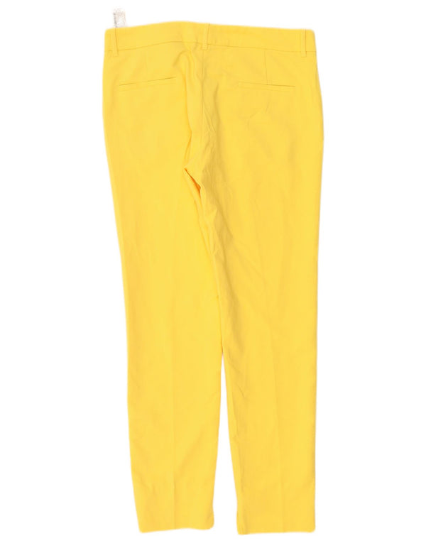 Zara Pantalón chino ajustado para mujer EU 38 Small W28 L28 Algodón amarillo