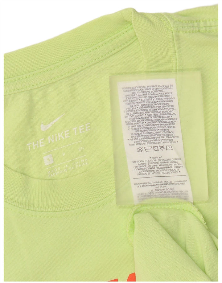Nike - Camiseta gráfica para hombre, talla pequeña, algodón verde