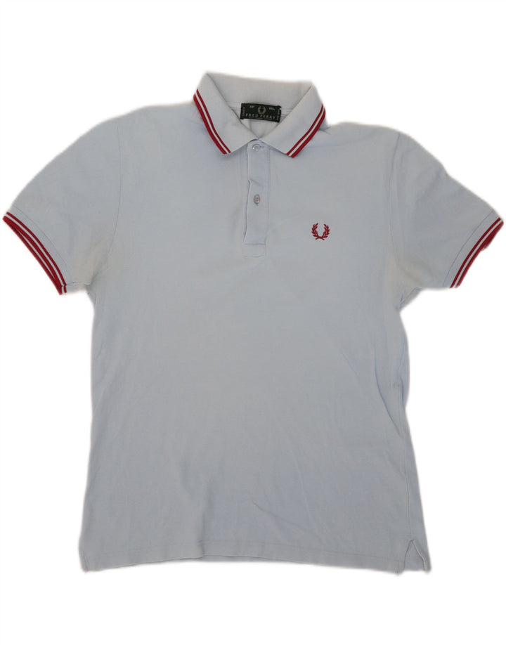 FRED PERRY Polo para hombre pequeño algodón azul